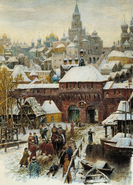 Васнецов А.. Москва. Конец XVII века. 1902